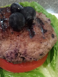 paleo blueberry burgers