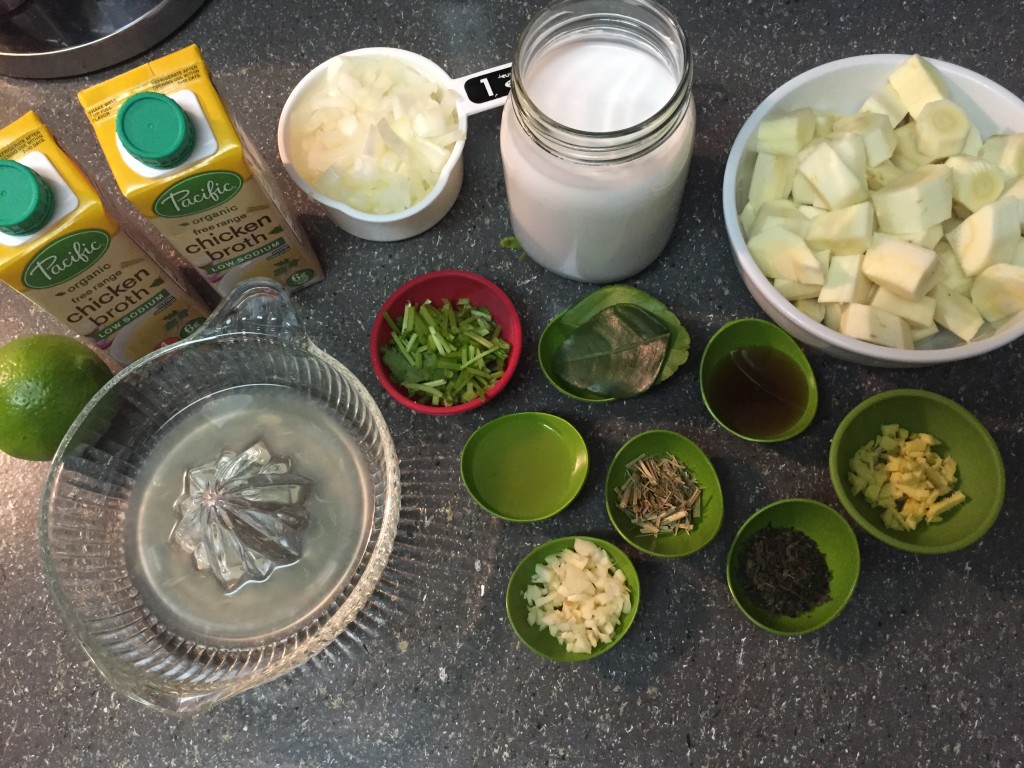 Ingredients for AIP Paleo Coconut Fish Curry