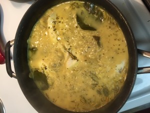 AIP Paleo Coconut curry sauce, unstrained