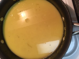 AIP Paleo Coconut curry sauce, strained