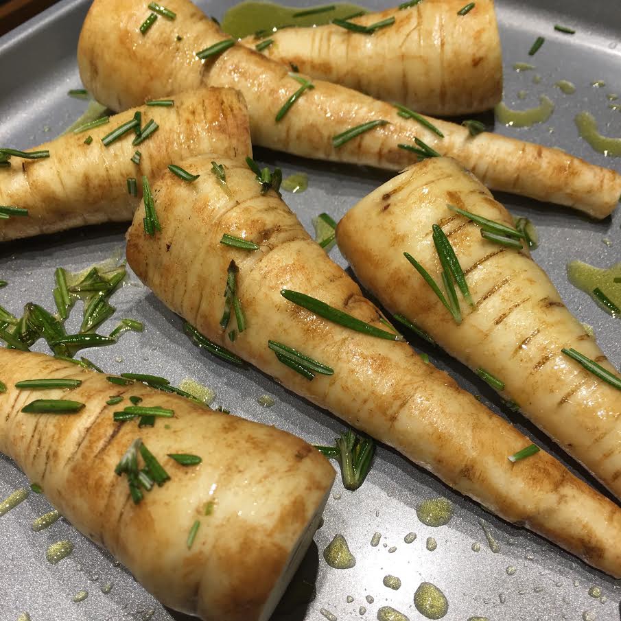 roasted parsnips